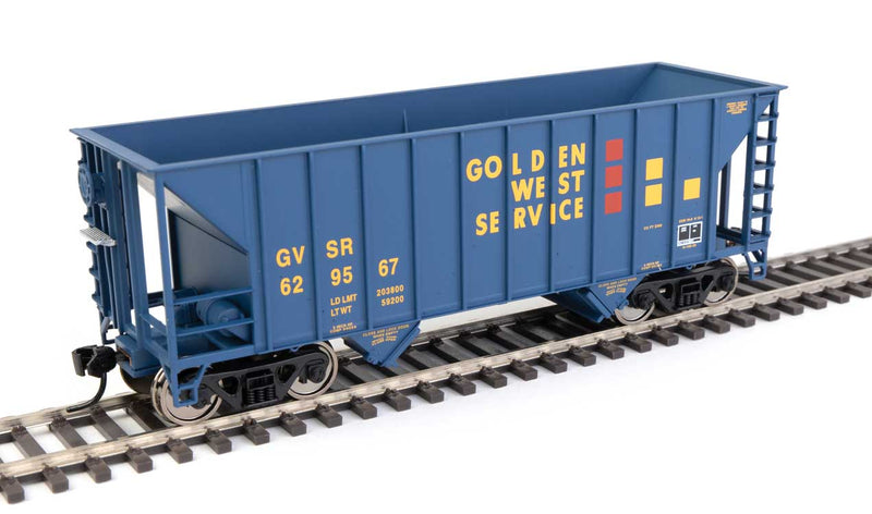 34' 100-Ton 2-Bay Hopper - Ready to Run -- Golden West #629567-1
