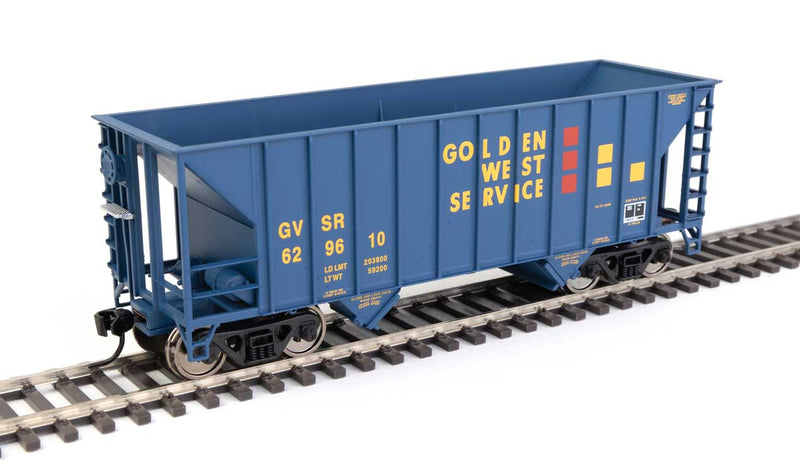 34' 100-Ton 2-Bay Hopper - Ready to Run -- Golden West #629610-1
