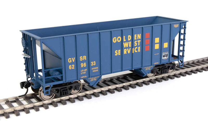 34' 100-Ton 2-Bay Hopper - Ready to Run -- Golden West #629633-1