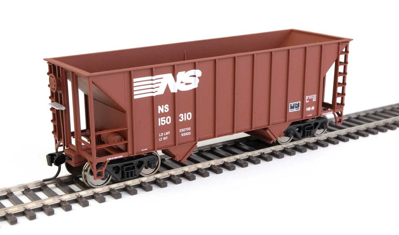 34' 100-Ton 2-Bay Hopper - Ready to Run -- Norfolk Southern #150310-1