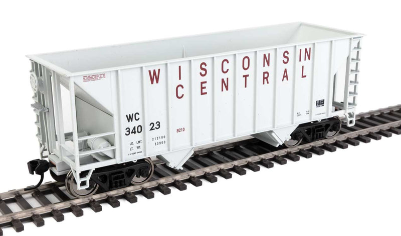 34' 100-Ton 2-Bay Hopper - Ready to Run -- Wisconsin Central #34023-1