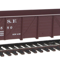 40' 50-Ton Drop-Bottom Gondola - Ready to Run -- Santa Fe #175580 (Boxcar Red)
