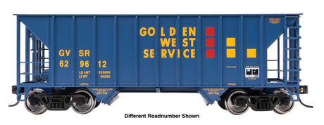 34' Greenville 100-Ton 2-Bay Hopper - Ready to Run -- Golden West #629632-1