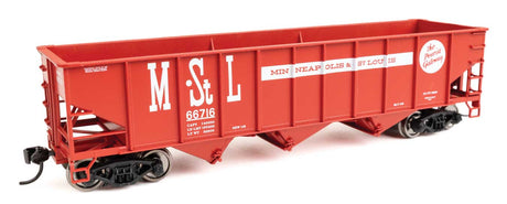 70-Ton AAR 3-Bay Open Hopper - Ready to Run -- Minneapolis & St. Louis #66716-2