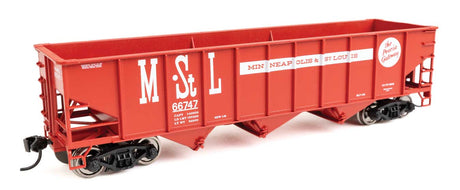 70-Ton AAR 3-Bay Open Hopper - Ready to Run -- Minneapolis & St. Louis #66656-2
