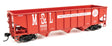 70-Ton AAR 3-Bay Open Hopper - Ready to Run -- Minneapolis & St. Louis #66995-1