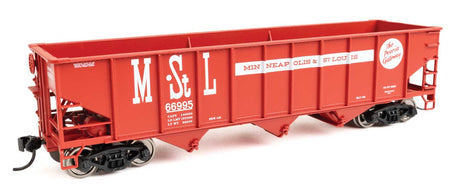 70-Ton AAR 3-Bay Open Hopper - Ready to Run -- Minneapolis & St. Louis #66995-1