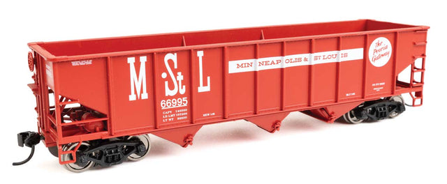 70-Ton AAR 3-Bay Open Hopper - Ready to Run -- Minneapolis & St. Louis #66995-1