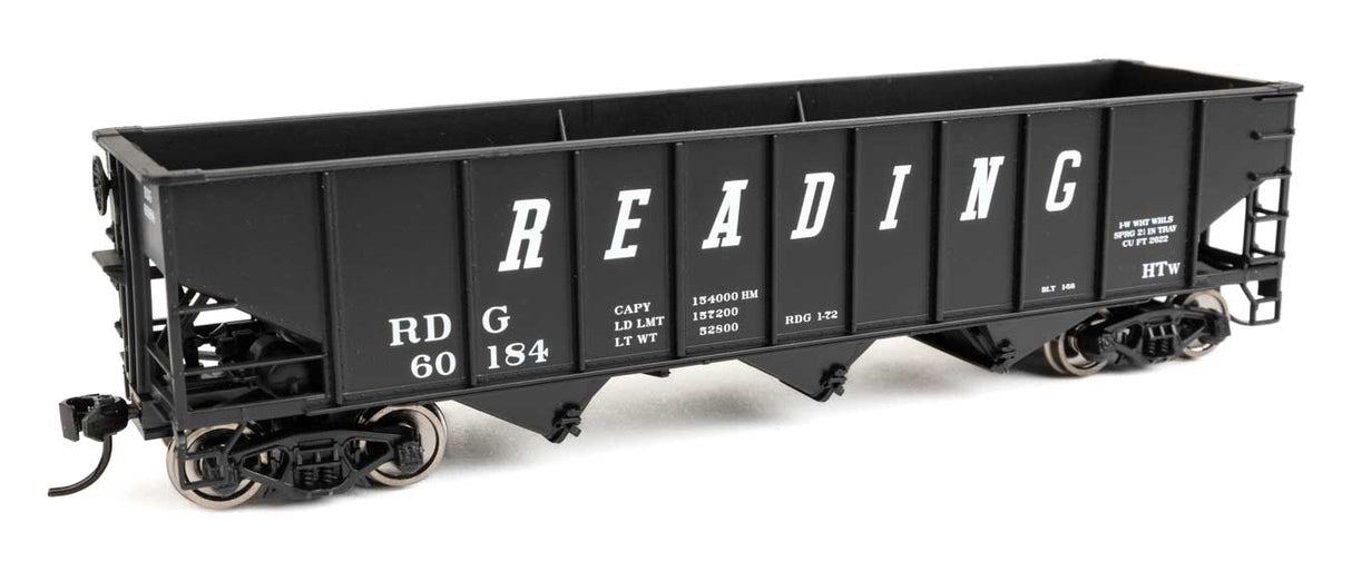 70-Ton AAR 3-Bay Open Hopper - Ready to Run -- Reading #60184-1