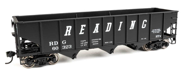 70-Ton AAR 3-Bay Open Hopper - Ready to Run -- Reading #60323-1