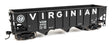 70-Ton AAR 3-Bay Open Hopper - Ready to Run -- Virginian #4598-1