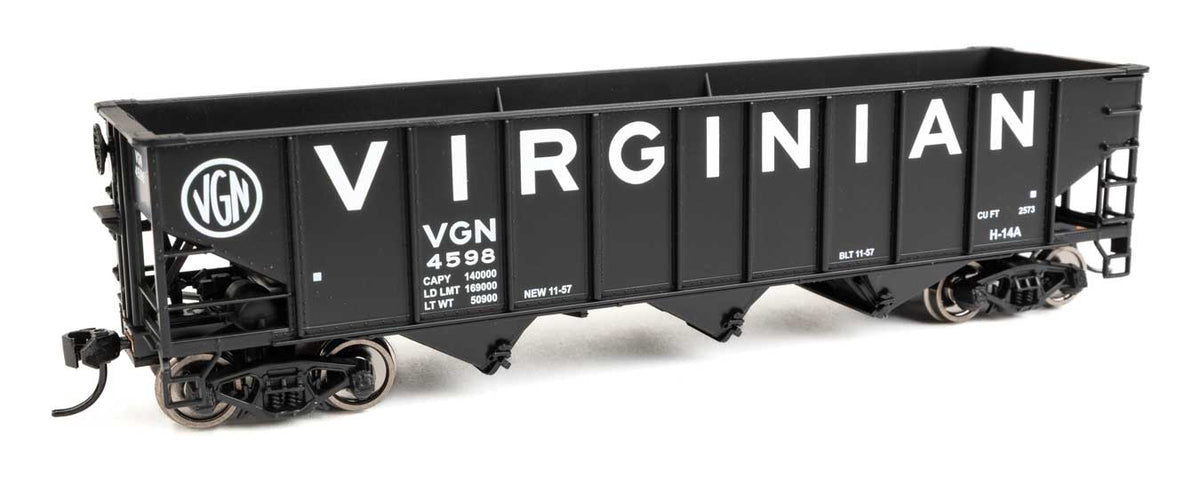 70-Ton AAR 3-Bay Open Hopper - Ready to Run -- Virginian #4598-1