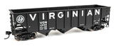 70-Ton AAR 3-Bay Open Hopper - Ready to Run -- Virginian #4598-2