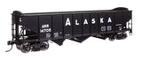 70-Ton AAR 3-Bay Open Hopper - Ready to Run -- Alaska #14705-2