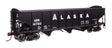70-Ton AAR 3-Bay Open Hopper - Ready to Run -- Alaska #14720-1