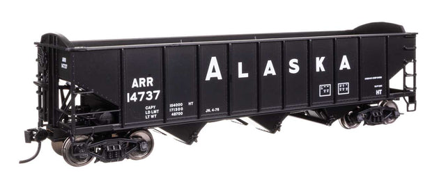 70-Ton AAR 3-Bay Open Hopper - Ready to Run -- Alaska #14737-1
