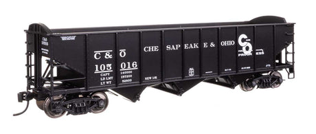 70-Ton AAR 3-Bay Open Hopper - Ready to Run -- Chesapeake & Ohio #105016-2