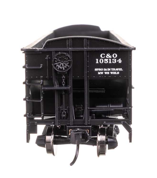70-Ton AAR 3-Bay Open Hopper - Ready to Run -- Chesapeake & Ohio #105134-3