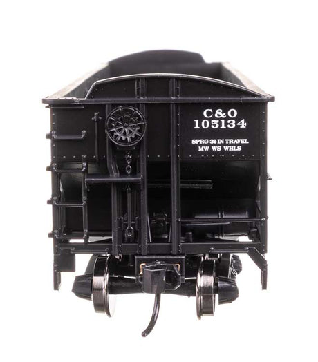 70-Ton AAR 3-Bay Open Hopper - Ready to Run -- Chesapeake & Ohio #105134-3
