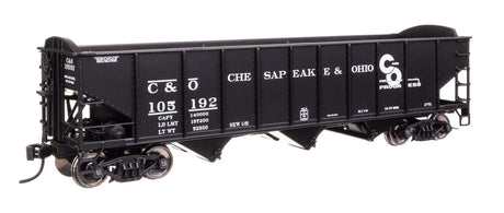 70-Ton AAR 3-Bay Open Hopper - Ready to Run -- Chesapeake & Ohio #105192-1