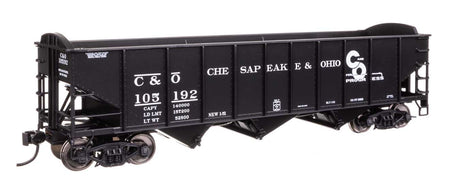 70-Ton AAR 3-Bay Open Hopper - Ready to Run -- Chesapeake & Ohio #105192-2