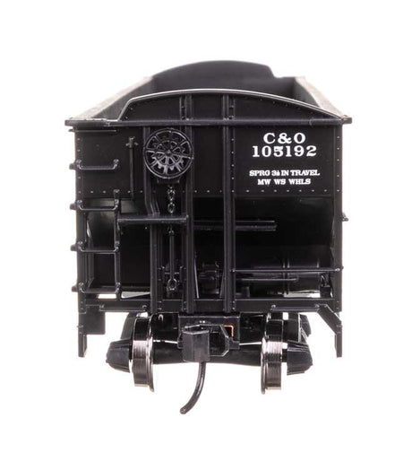 70-Ton AAR 3-Bay Open Hopper - Ready to Run -- Chesapeake & Ohio #105192-3