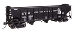 70-Ton AAR 3-Bay Open Hopper - Ready to Run -- Chesapeake & Ohio #105250-1