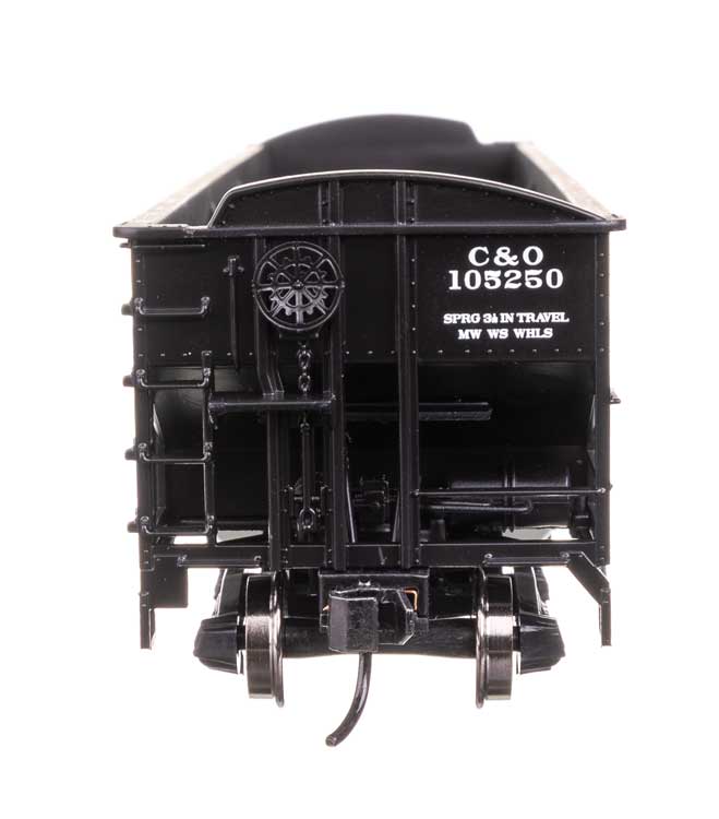 70-Ton AAR 3-Bay Open Hopper - Ready to Run -- Chesapeake & Ohio #105250-3