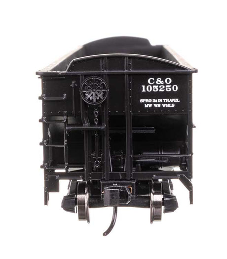 70-Ton AAR 3-Bay Open Hopper - Ready to Run -- Chesapeake & Ohio #105250-3
