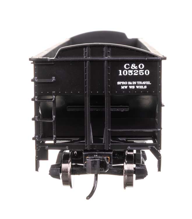 70-Ton AAR 3-Bay Open Hopper - Ready to Run -- Chesapeake & Ohio #105250-4
