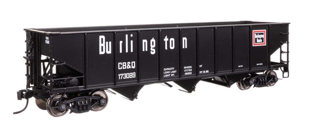 70-Ton AAR 3-Bay Open Hopper - Ready to Run -- Chicago, Burlington & Quincy #173089-1
