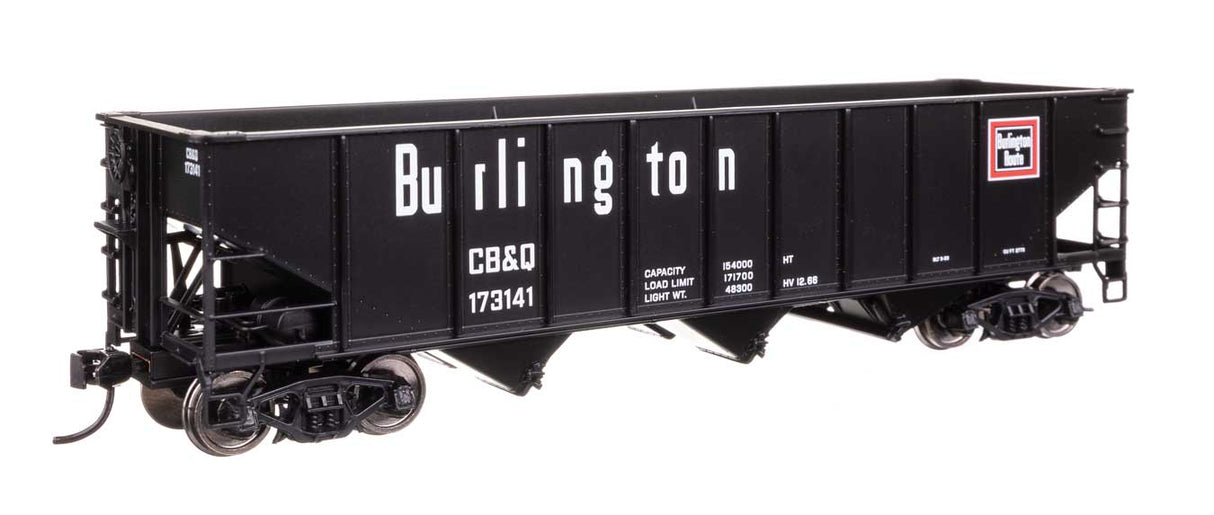 70-Ton AAR 3-Bay Open Hopper - Ready to Run -- Chicago, Burlington & Quincy #173141-1
