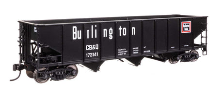 70-Ton AAR 3-Bay Open Hopper - Ready to Run -- Chicago, Burlington & Quincy #173141-1