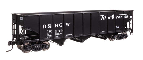 70-Ton AAR 3-Bay Open Hopper - Ready to Run -- Denver & Rio Grande Western #18934-2