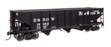 70-Ton AAR 3-Bay Open Hopper - Ready to Run -- Denver & Rio Grande Western #18962-1