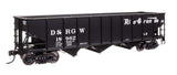 70-Ton AAR 3-Bay Open Hopper - Ready to Run -- Denver & Rio Grande Western #18962-2
