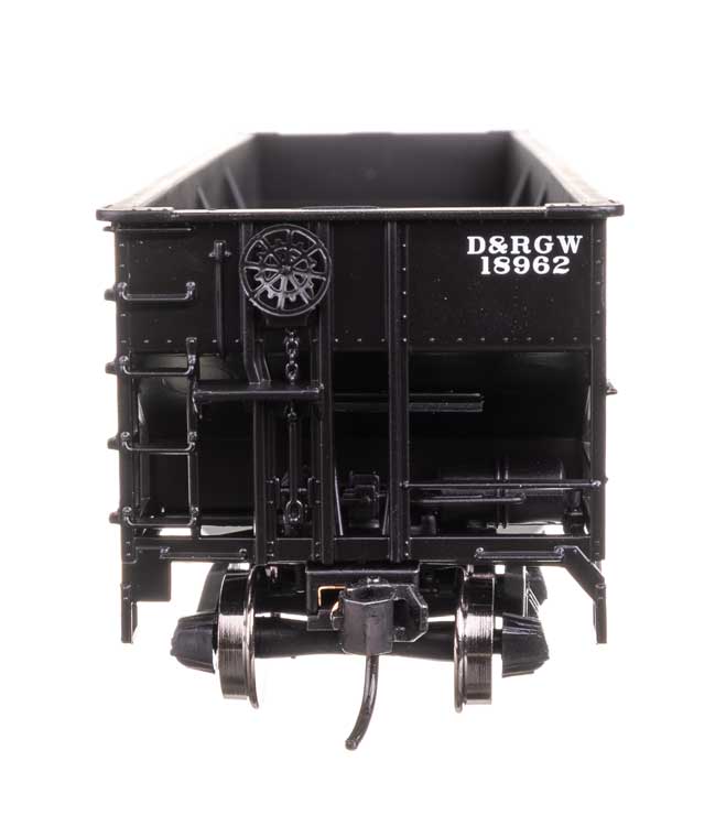 70-Ton AAR 3-Bay Open Hopper - Ready to Run -- Denver & Rio Grande Western #18962-3