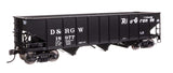 70-Ton AAR 3-Bay Open Hopper - Ready to Run -- Denver & Rio Grande Western #18977-1