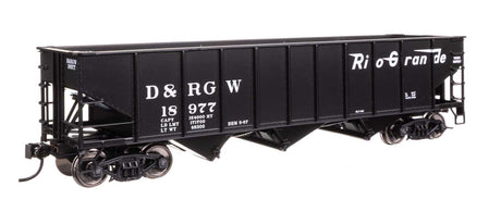70-Ton AAR 3-Bay Open Hopper - Ready to Run -- Denver & Rio Grande Western #18977-2
