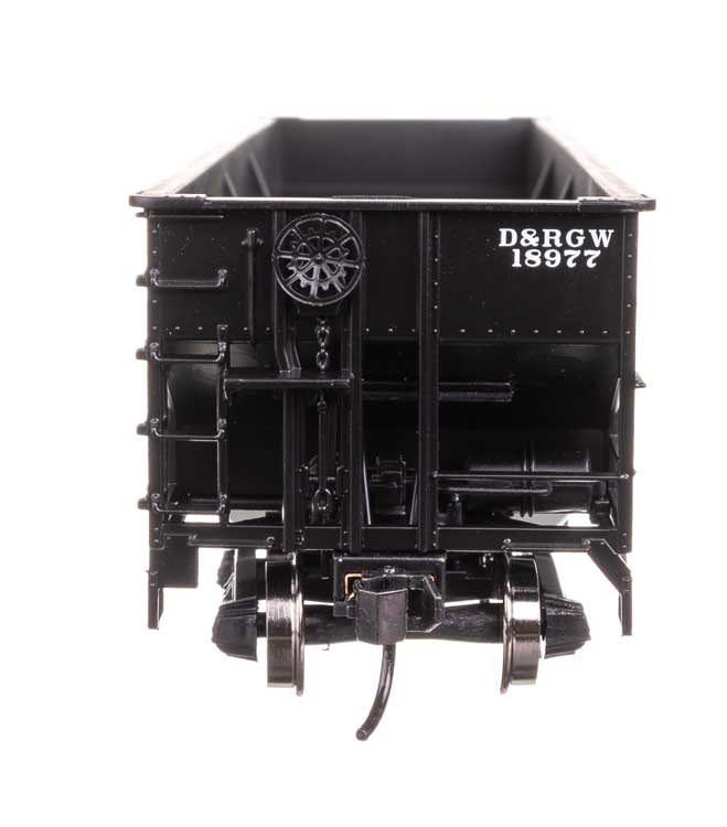 70-Ton AAR 3-Bay Open Hopper - Ready to Run -- Denver & Rio Grande Western #18977-3