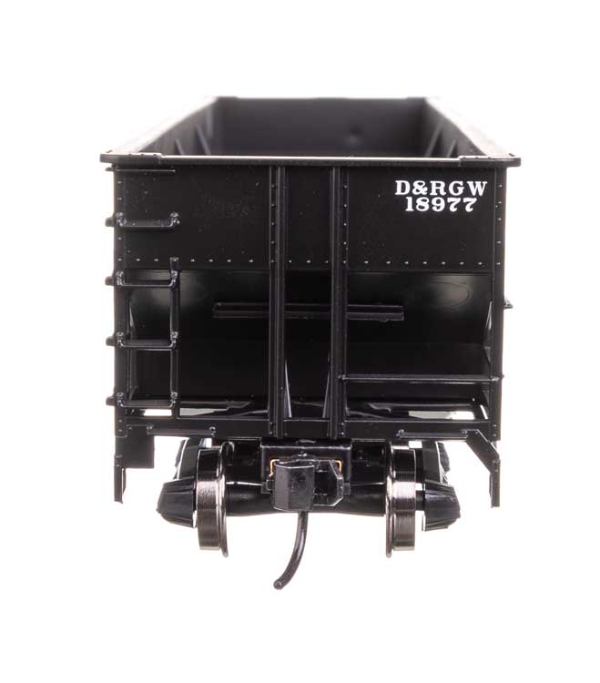 70-Ton AAR 3-Bay Open Hopper - Ready to Run -- Denver & Rio Grande Western #18977-4