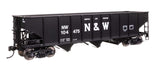 70-Ton AAR 3-Bay Open Hopper - Ready to Run -- Norfolk & Western #104475-1