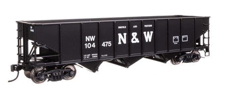 70-Ton AAR 3-Bay Open Hopper - Ready to Run -- Norfolk & Western #104475-2