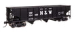 70-Ton AAR 3-Bay Open Hopper - Ready to Run -- Norfolk & Western #104486-1