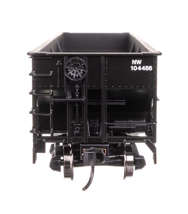 70-Ton AAR 3-Bay Open Hopper - Ready to Run -- Norfolk & Western #104486-3