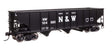 70-Ton AAR 3-Bay Open Hopper - Ready to Run -- Norfolk & Western #104550-1