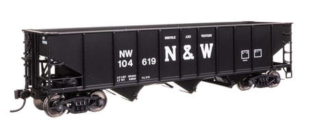 70-Ton AAR 3-Bay Open Hopper - Ready to Run -- Norfolk & Western #104619-1
