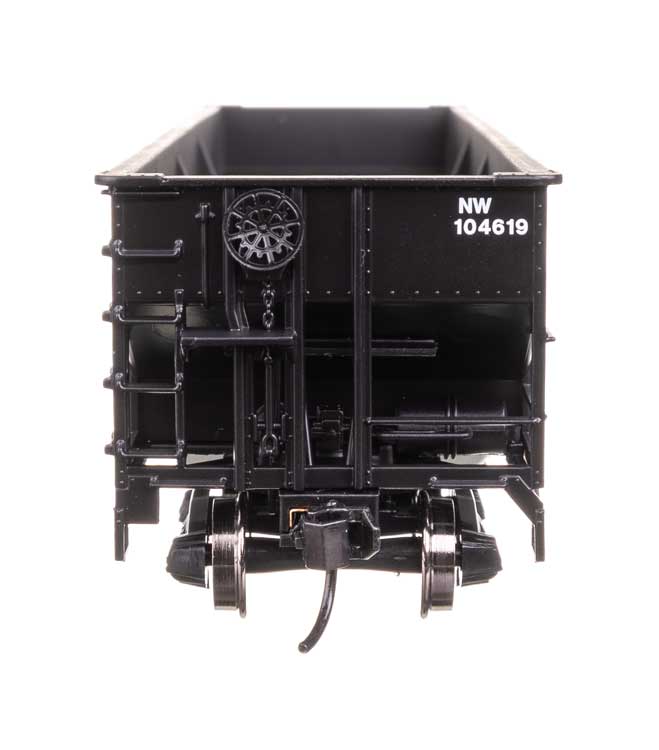 70-Ton AAR 3-Bay Open Hopper - Ready to Run -- Norfolk & Western #104619-3