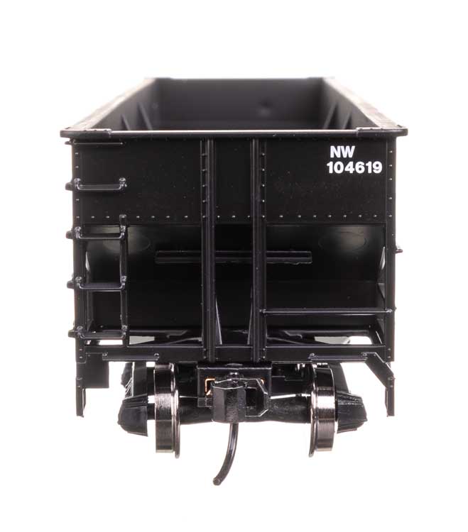 70-Ton AAR 3-Bay Open Hopper - Ready to Run -- Norfolk & Western #104619-4