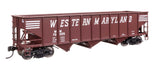 70-Ton AAR 3-Bay Open Hopper - Ready to Run -- Western Maryland #70055-2